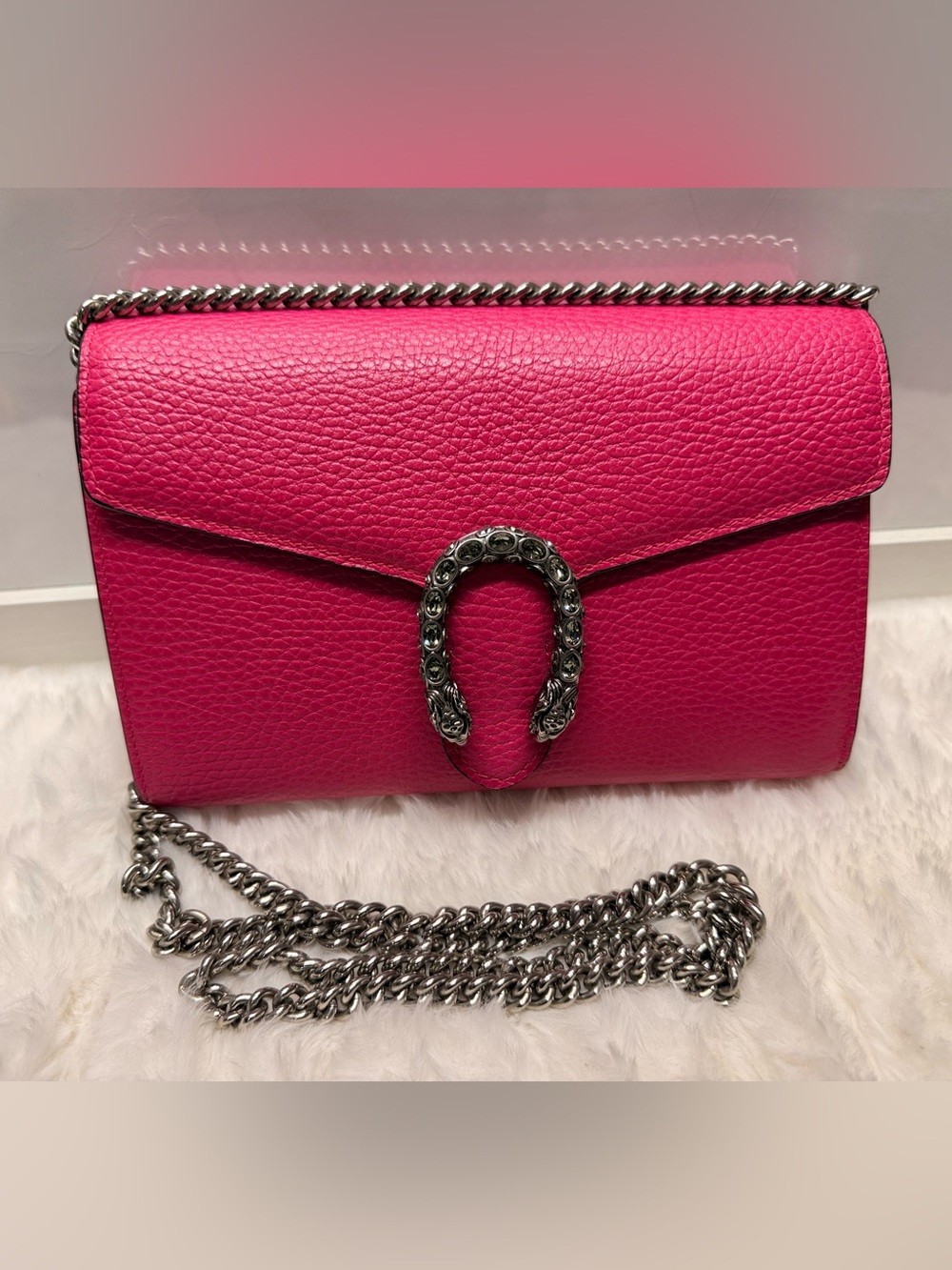 GUCCI-401231 2149 Pink Dionysus Shoulder Bag
